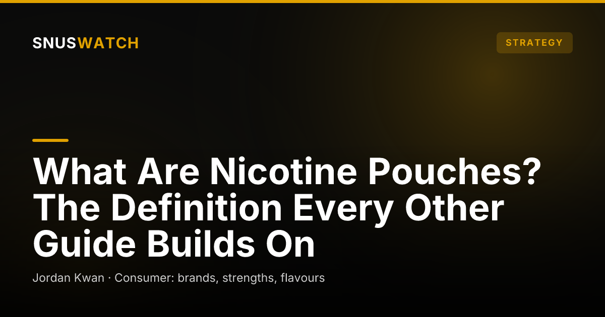 What Are Nicotine Pouches? The Definition Every Other Guide Builds On