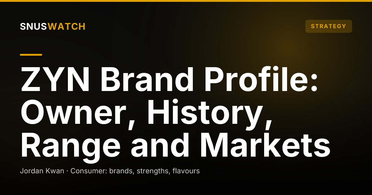 ZYN Brand Profile: Owner, History, Range and Markets